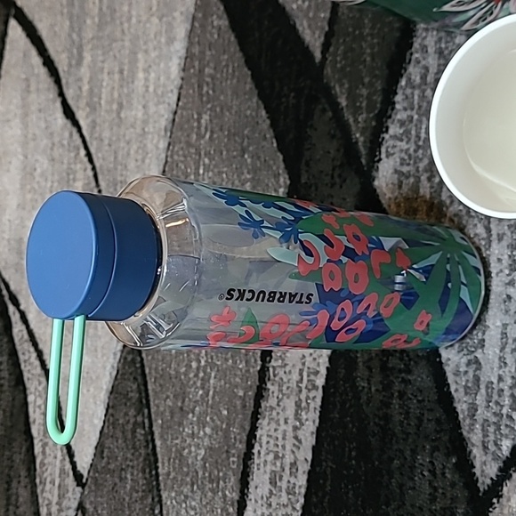 STARBUCKS JUNGLE FLORAL WATER BOTTLE COFFEE CUPS BUNDLE - Picture 2 of 16